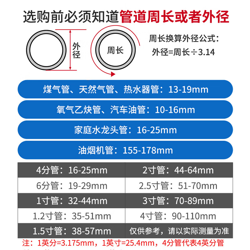 Jinggong (JINGGONG) 304 stainless steel/galvanized strong hose clamp European style hose clamp water pipe oil pipe fixed pipe clamp buckle 17-19mm