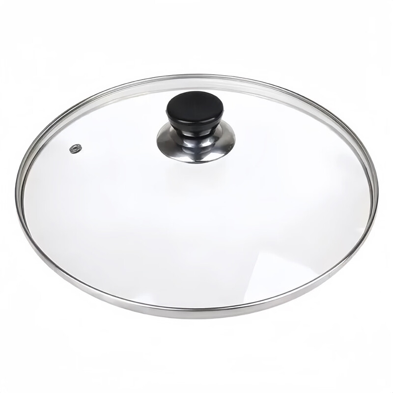 Wooden lid/glass lid Mortise and tenon solid wood pot lid, wok lid, old-fashioned cast iron pot lid, universal heat-resistant, nail-free, 23cm wooden lid