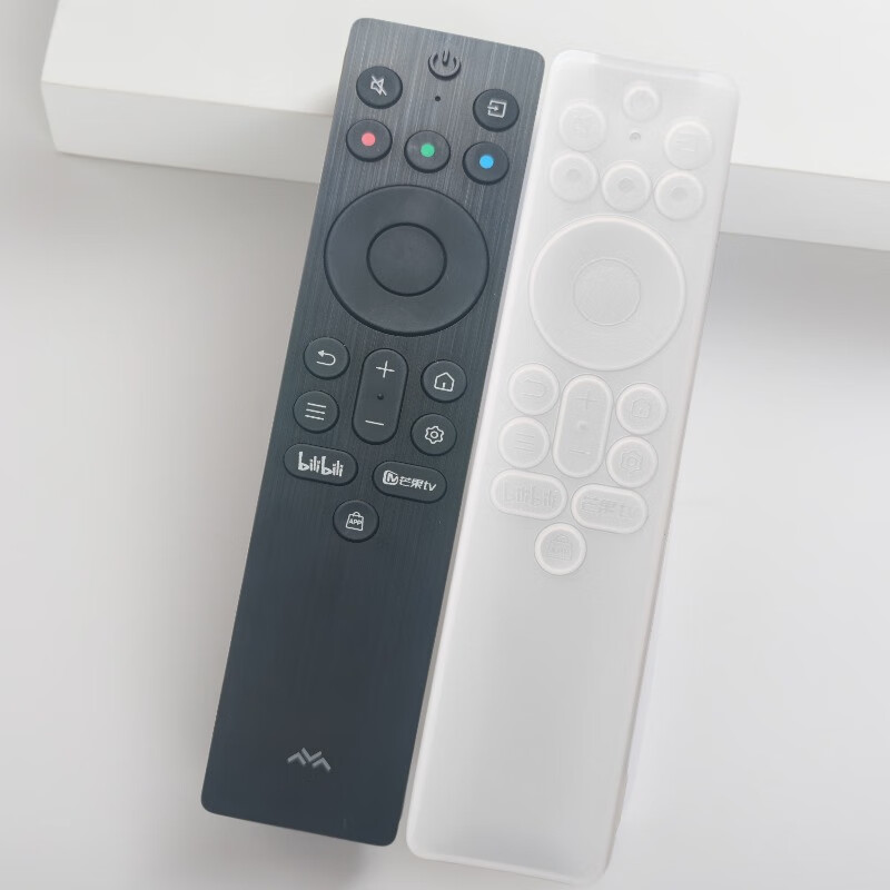 Real Thunderbird remote control protective case RC701A802A TCL TV remote control protective case anti-fall and dustproof silicone case APP button transparent