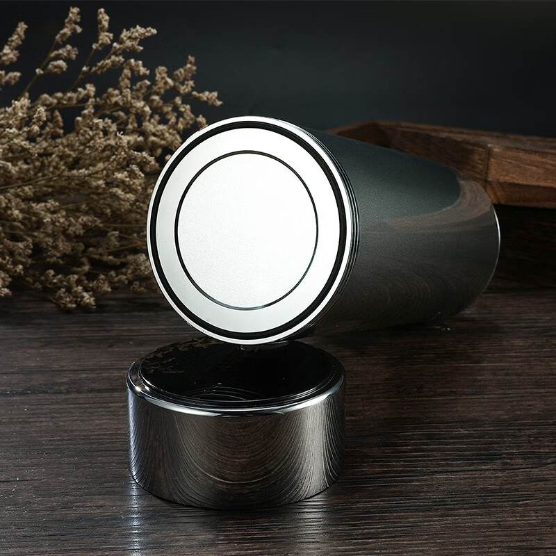 CS China Silver Pure Silver 999 Pure Silver Insulation Cup Home Office Silver Liner Tea Cup Birthday Gift Dark Gray Pure Silver Liner 50g + Certificate Gift Box
