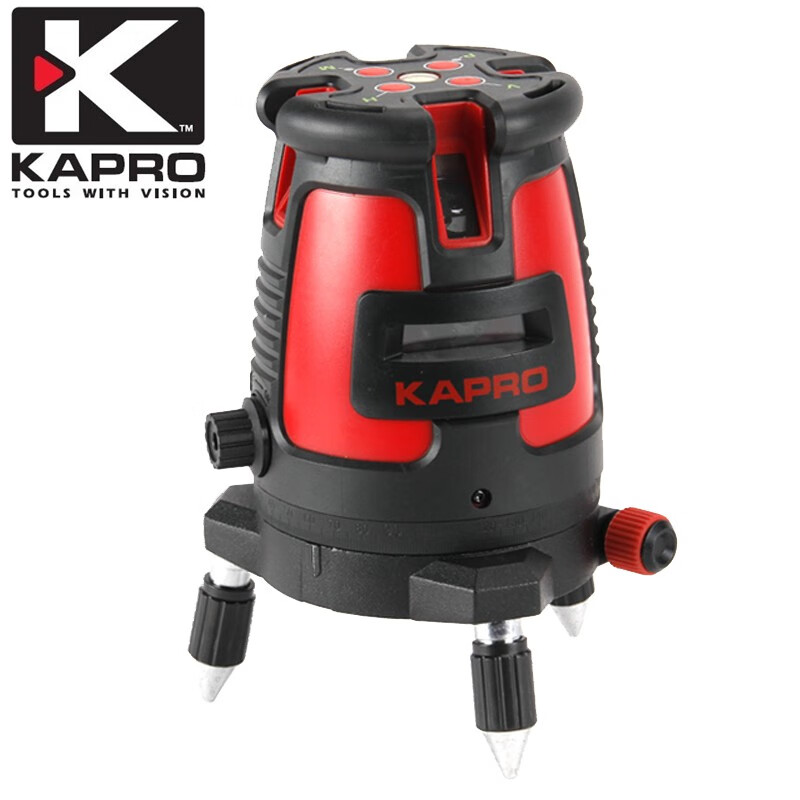 KAPRO Cape Road laser level five-line green light high-definition red light high-precision decoration infrared level 875GD 875GD-5-line green light (dual electric)