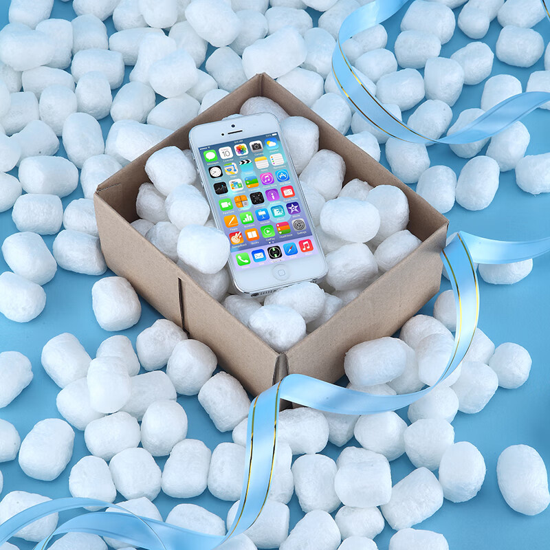 EPE Express Shockproof Cushioning Foam Beads 3cm Long White Packaging Bubble Beads Filling Pearl Cotton Packing Beads Design Color Multi-Color Mix and Match (15L Carton)