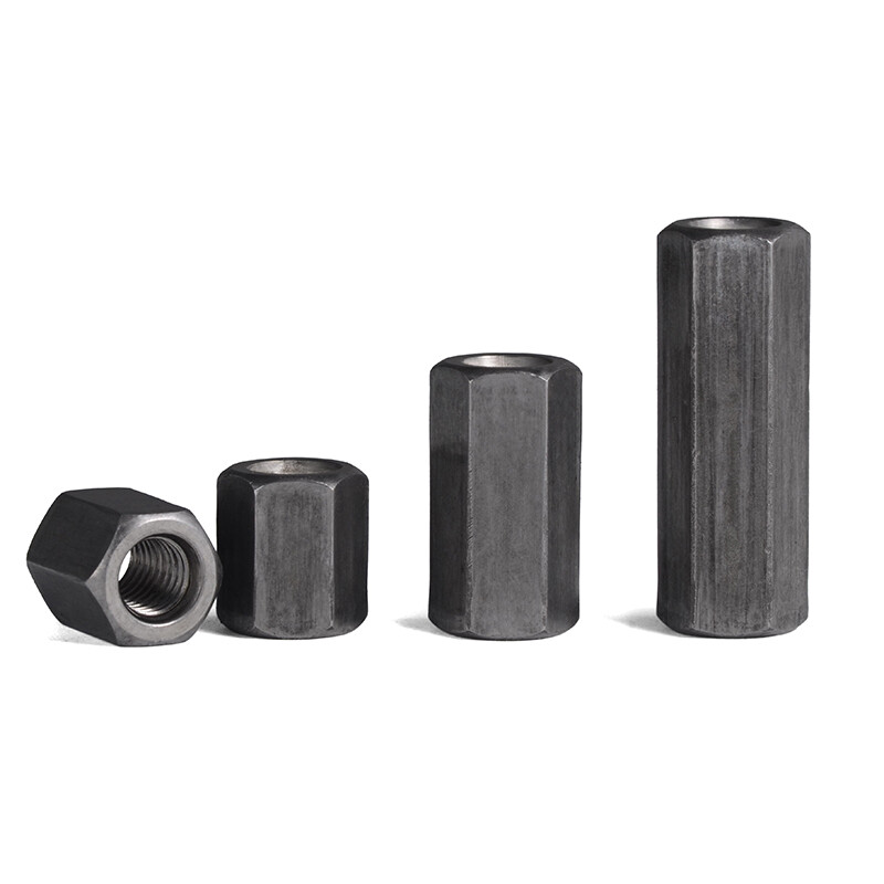 Jinggong Hexagonal Extended Thickened Nut Screw Screw Joint Connection Nut Iron Color Hexagonal Extended Welding Nut Grade 8.8 M36*55*55 (1 piece)
