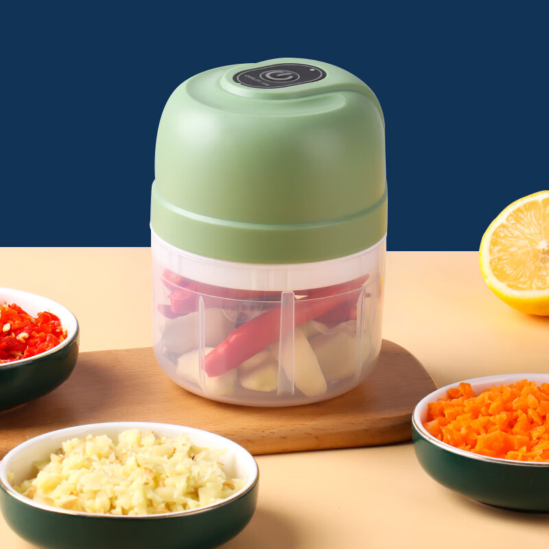 Baijie electric garlic masher garlic masher food supplement machine garlic masher meat grinder garlic puller 250ml green garlic masher