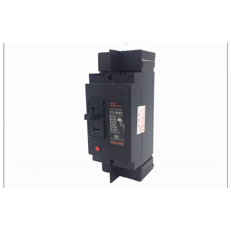 Guangdong DZ15-100/2901 plastic case circuit breaker air switch 100A220V two-phase 2P 63A