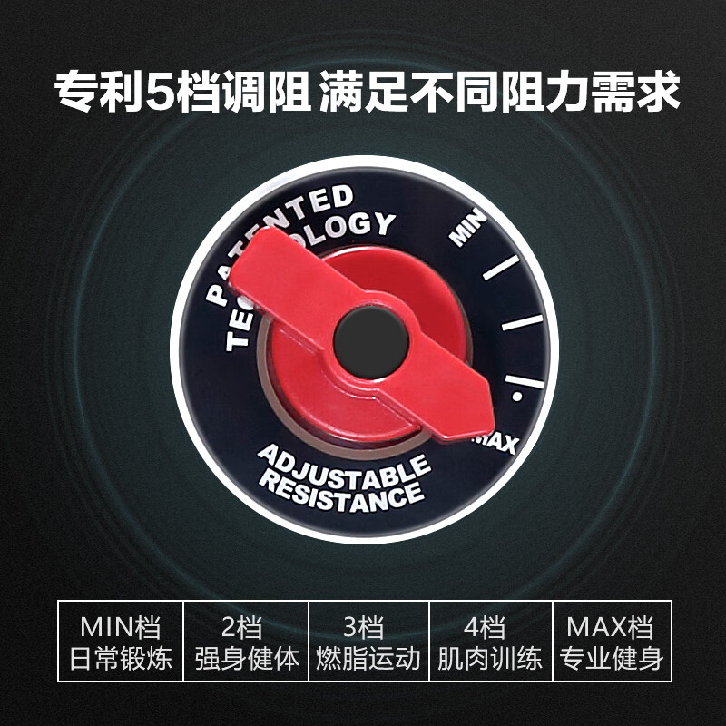 Wakagym patented 5-speed adjustment and noise reduction black technology smart water resistance rowing machine home aerobic fitness equipment house of cards red oak WK-30