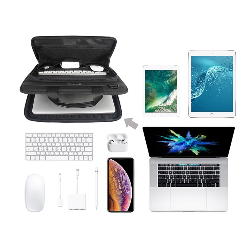 Smatree is suitable for Lenovo Savior ROG Gunslinger 9/8/7 Game Notebook 15.6 Notebook 16-inch Computer Bag Portable Black 16-inch