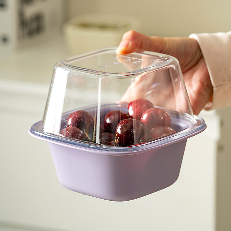 Onlycook mini double layer washing fruit drain basket household small fruit basket drain fruit basin vegetable basin fruit plate mini double layer drain basket white