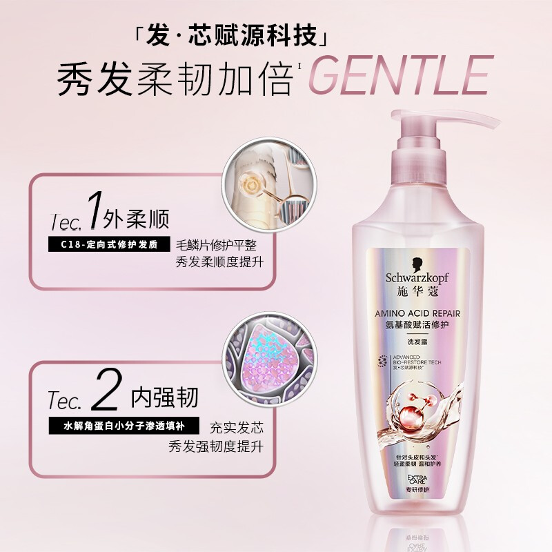 Schwarzkopf Amino Acid Revitalizing and Repairing Conditioner 400ML (conditioner to improve frizz, smooth and gentle, long-lasting fragrance)