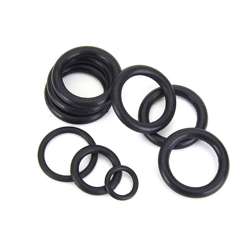 JINGGONG rubber seal o-ring set o-shaped rubber ring nitrile oil seal seal waterproof and high temperature resistant black gasket 210# wire diameter 1.9-3.1 set (200 pieces)