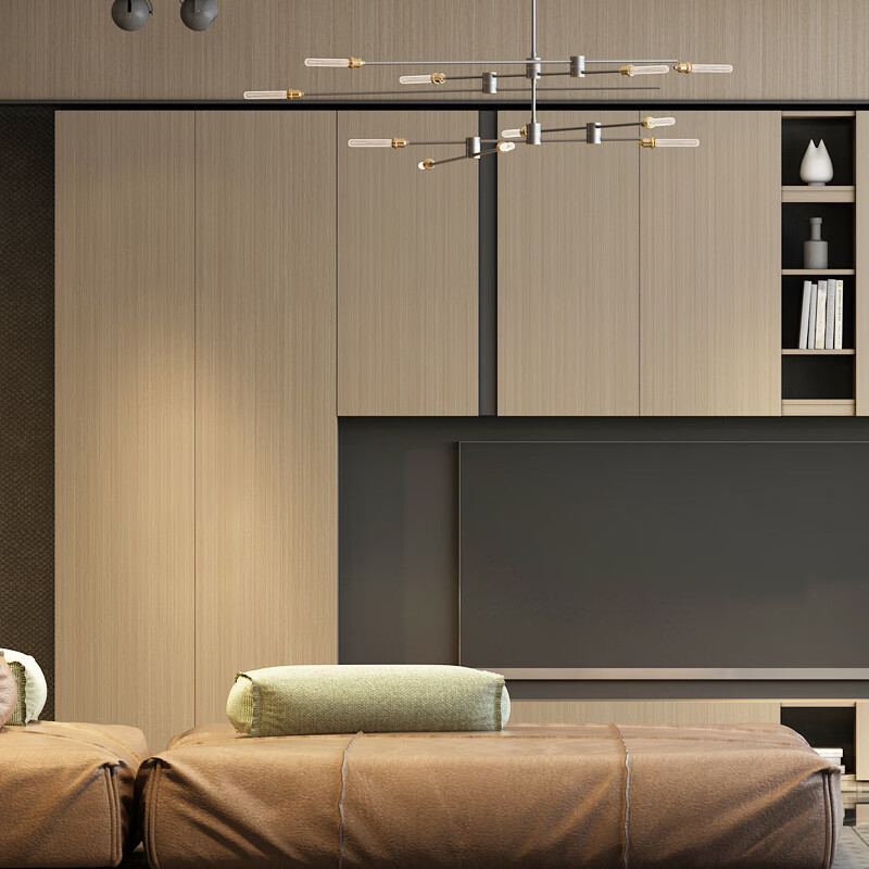 KUKA Whole House Customized Environmentally Friendly Panels Bedroom Overall Wardrobe Cloakroom Large Wardrobe Living Room Entrance Cabinet Study Cabinet 59800/set (Consult customer service to place an order)