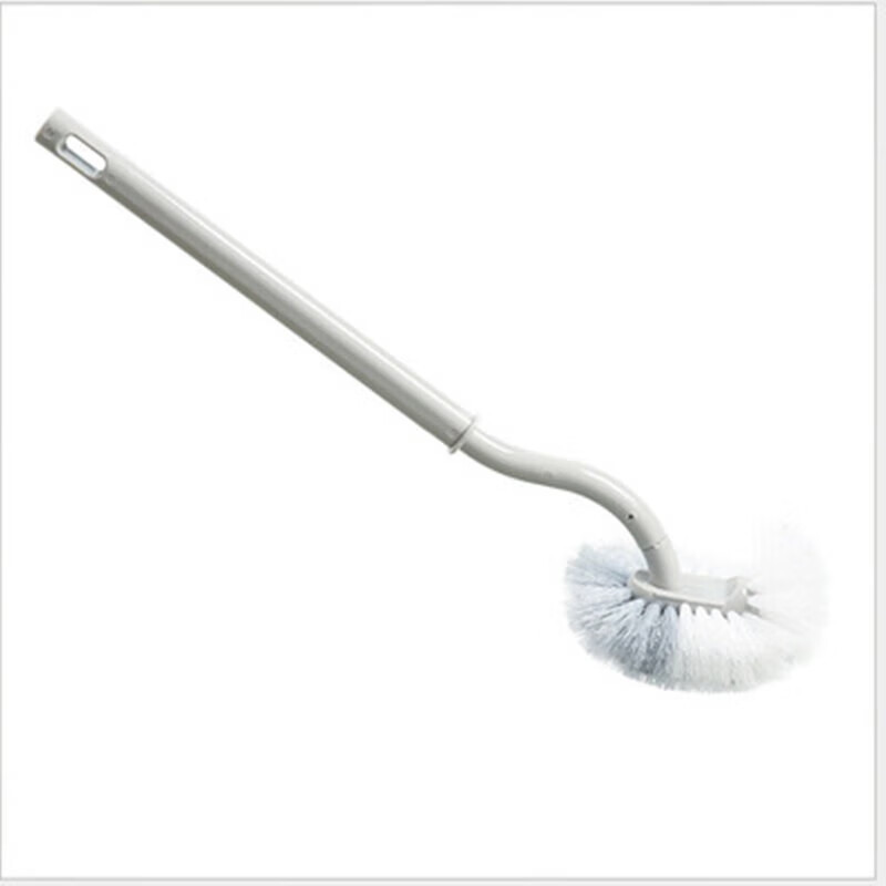 Bukuu Japanese-style toilet brush household no-dead-end toilet brush new wall-mounted bathroom long-handled toilet brush 1 pack free hook