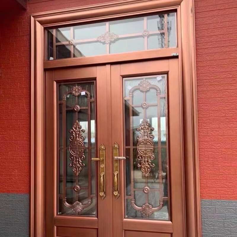 Vinoa glass door rural door rural self-built house custom door entrance door zinc alloy class A security door villa door style 3