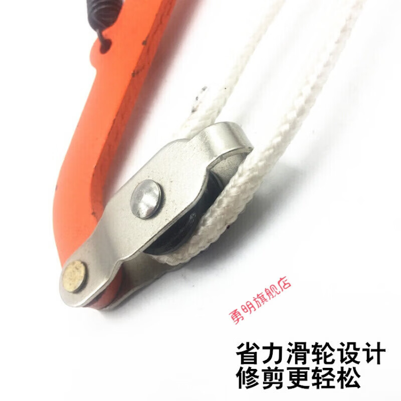 High branch shears, telescopic high-altitude pruners, pruning shears, labor-saving tree shears for thick branches, lychee and longan fruit pickers, black double wheels