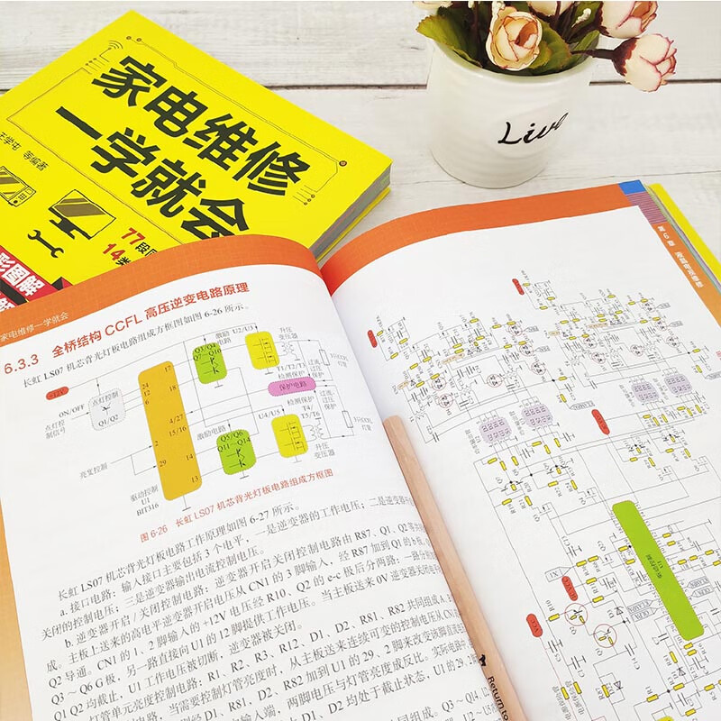 Learn Home Appliance Repair in One Step (full-color illustrations, case explanations, video teaching) 14 types of commonly used household appliances + 77 synchronous videos