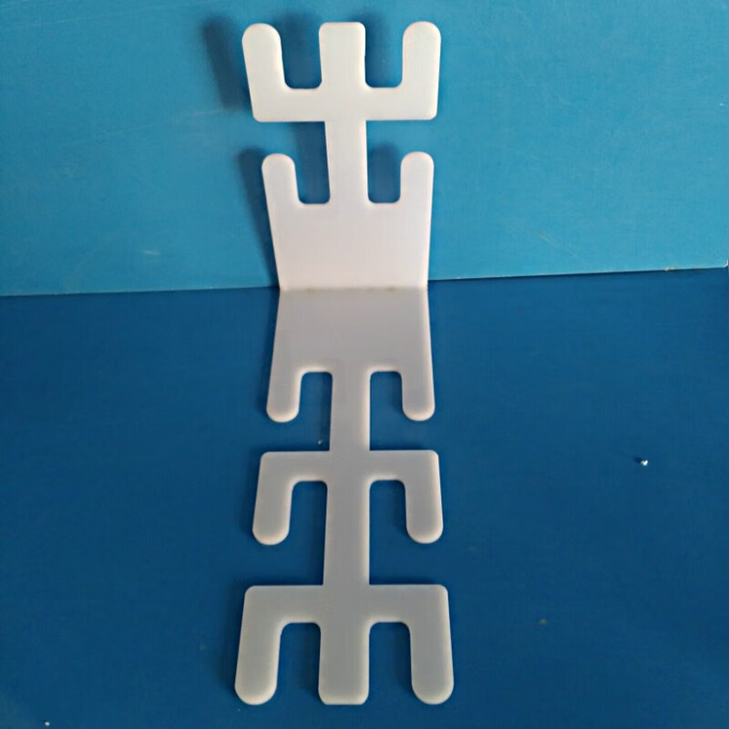 Anesthesia breathing circuit pipe bracket hospital threaded pipe bracket acrylic white L-shaped transparent universal pipe bracket