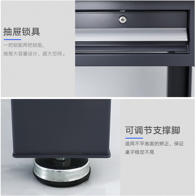 Kaiyuan steel surface partial four-draw single table + single hanging plate 2100*750*1250mm heavy-duty workbench bench bench workshop assembly line tool table multi-functional maintenance tool table experimental operating table can be customized