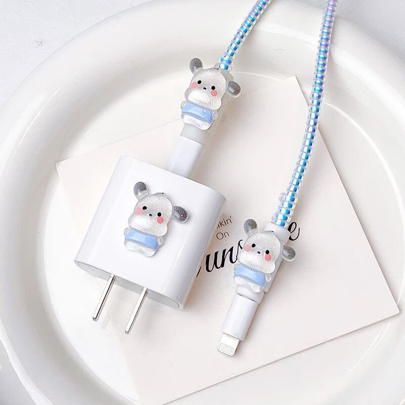 Jieyu universal data cable protective cover supports all models of Apple VIVO Huawei OPPO anti-breakage and winding Main picture