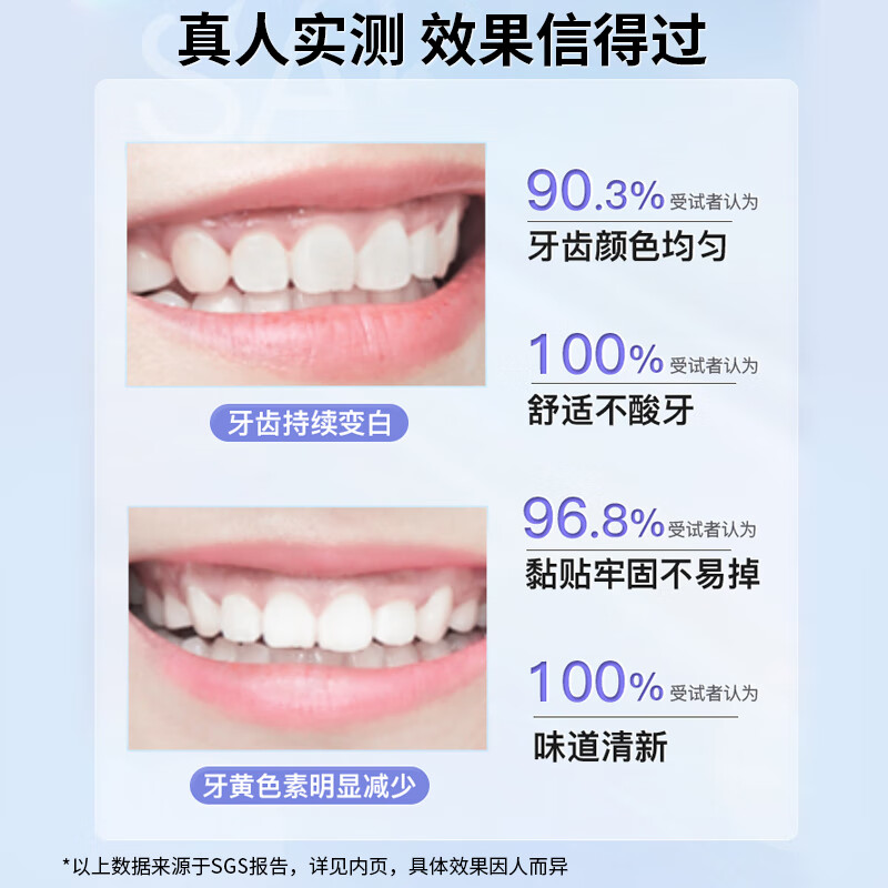 Shuke Xiao Zhan's same model, 14 pairs of light white teeth strips, significantly whiten teeth in 14 days, whiten teeth, remove yellowing and stains