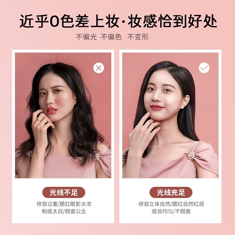 EASEHOLD Yi Jing makeup mirror with light LED mirror smart beauty mirror vanity mirror shell mirror New Year gift for girlfriend