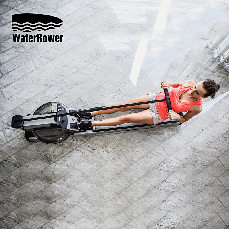 WaterRower imported from the United States, household commercial water resistance rowing machine, aerobic fitness equipment M1 high and low aluminum alloy M1 low combination set