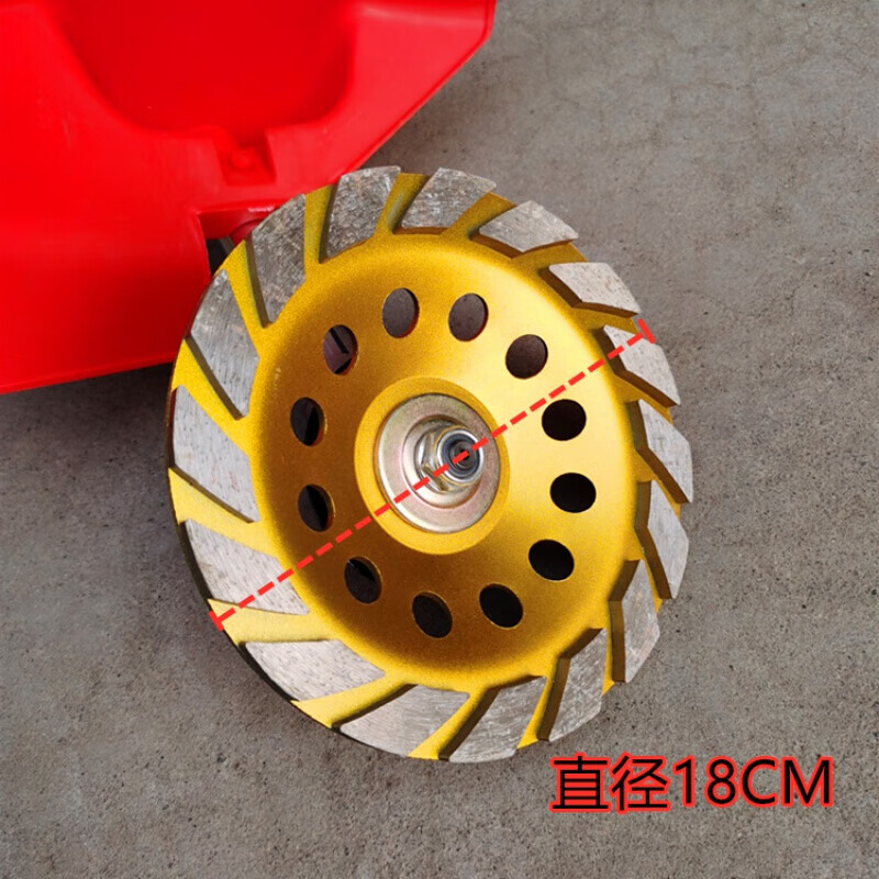 Gongtu electric concrete grinder cement floor smoothing wall floor grinder floor paint paint rough house red brick 6-speed adjustable grinder + ordinary gold steel grinding disc