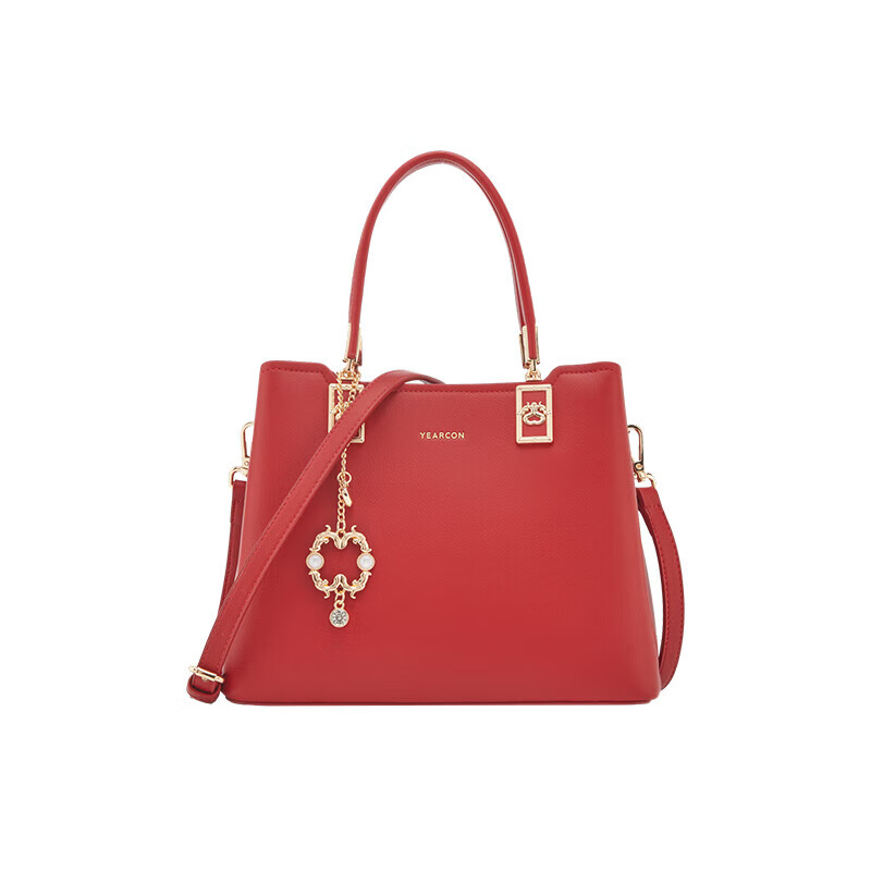 Yierkan Large Capacity Tote Bag Shoulder Crossbody Mother Wedding Bag Handbag Women's Qiji Red New Year's Day Gift