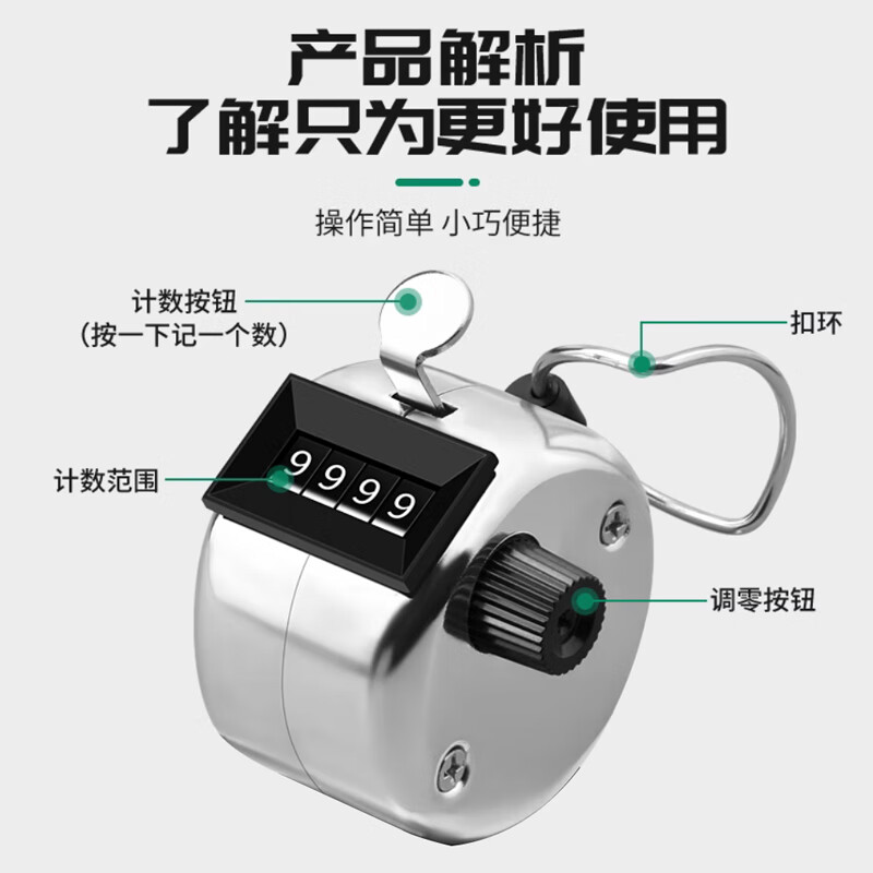 Pilot counter manual mechanical counter people flow counter four-digit counter