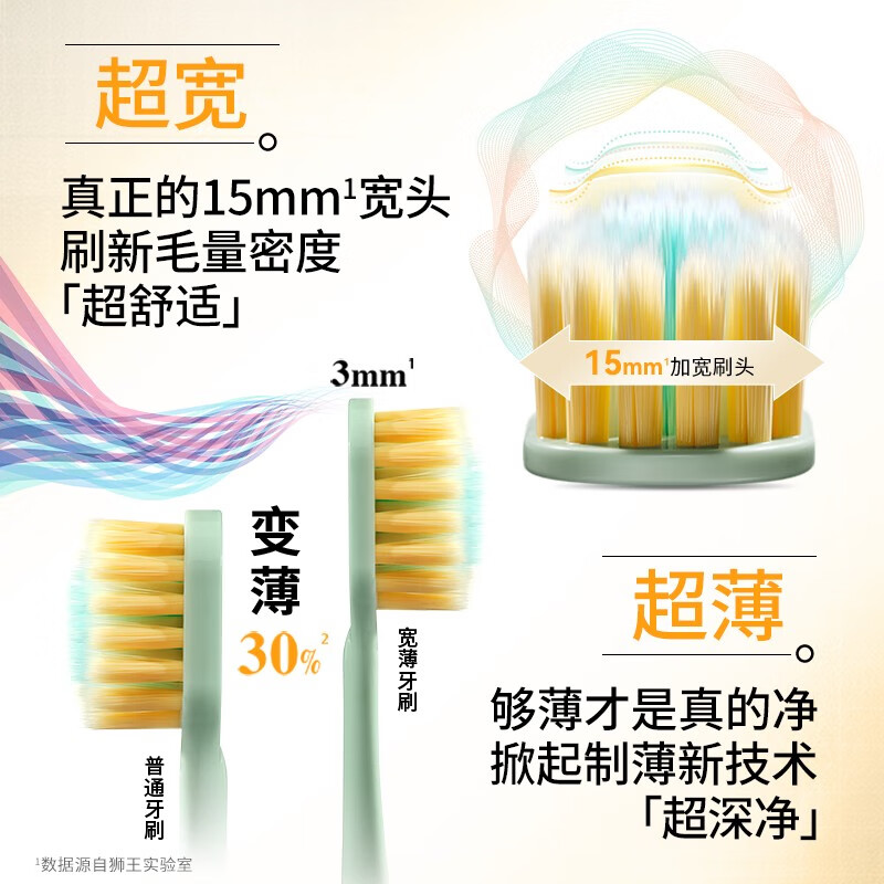 Lion Fine Teeth Cleaning Wide Thin Wide Head Anti-Sensitive Gum Protecting Soft Bristle Toothbrush Relieves Sensitivity Cares Gums Reduces Bleeding 61 Holes Wide Thin Volcanic Charcoal Toothbrush 2 Pieces (Two Pieces/Board)