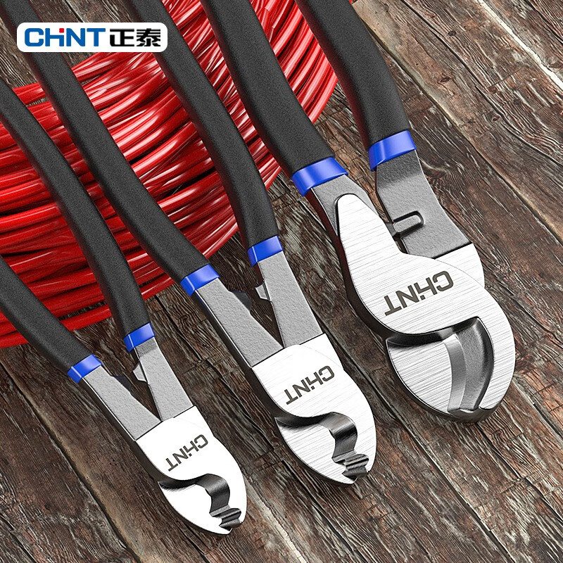 Chint cable cutter, wire scissors, electrician's cutting wire cutter, manual 6 8 10 inch twisting pliers, professional grade 6 inch small head cable cutter