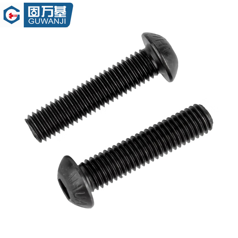 Guwanji Grade 10.9 inch screws American round head hexagonal screws 4# 6# 8#1/8 5/32 3/16 1/4 8#-32x3/8 (10 pieces)