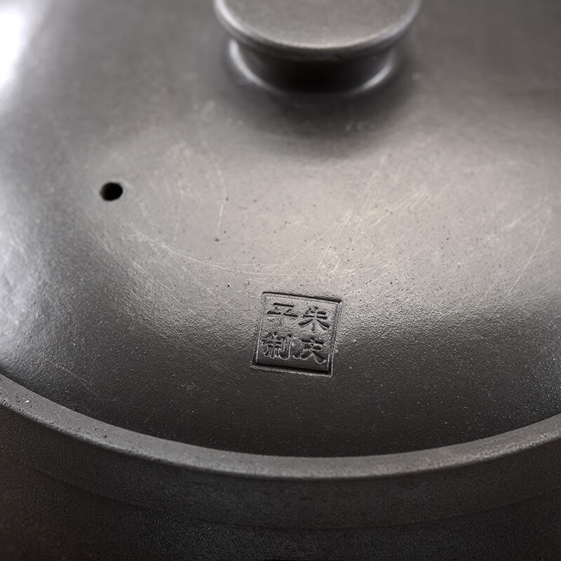 Zhu Qingping Sichuan Ya'an Yingjing black sand casserole Zhu's casserole black sand Zhu Qingping pure handmade earthen pot 4L (for 3-5 people) + cooking fee 4L