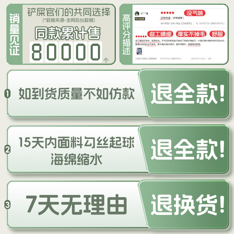 Huayuan Pet Equipment (hoopet) cat nest, universal cat bed, dog nest, autumn and winter warm pet sofa, removable and washable sleeping mat for small dogs