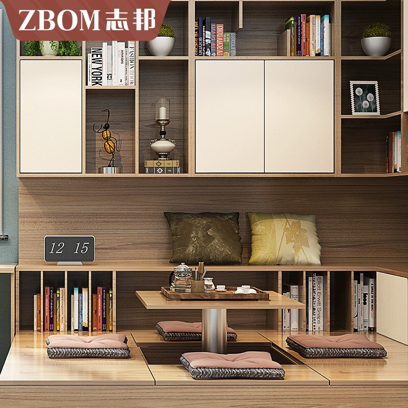 Zhibang Tatami Customized Tatami Bed Liftable Table Tatami Customized Wardrobe Multifunctional Storage Cabinet Corner Desk Modern Simple Whole House Customized Furniture 500 Reservation Deposit