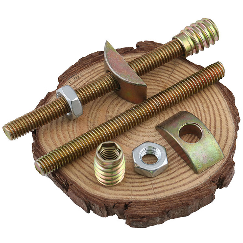 Kinway furniture hardware four-in-one connector M8 bed four-in-one assembly hammer nut screw eccentric wheel accessories dining table bedside desk screw half-moon nut