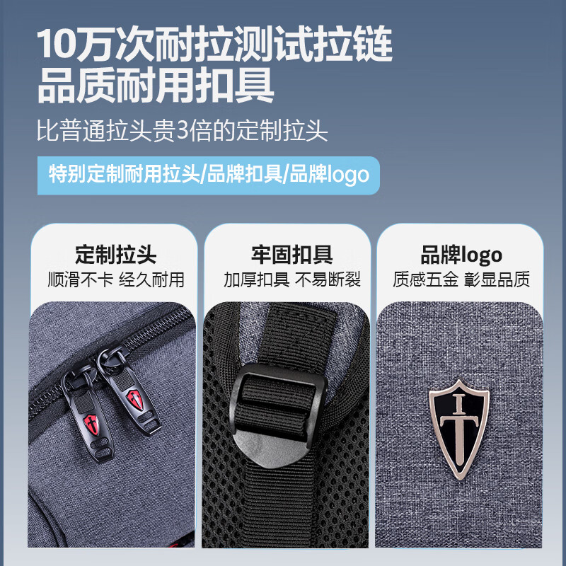 VICTORIATOURIST Backpack Men's Computer Bag 16-inch Travel Business Business Water-Repellent Large Capacity Backpack School Bag