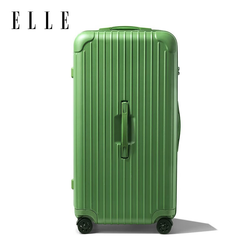 ELLE 26-inch avocado green suitcase, fashionable women's trolley case, zipper password lock, suitcase password box