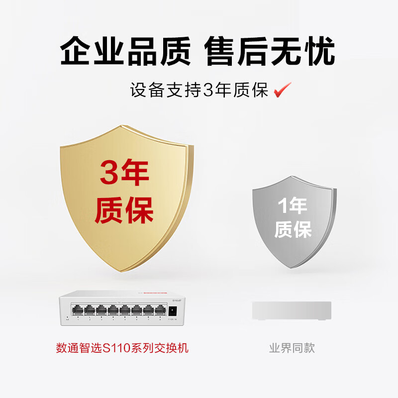 Huawei Kunling S110-8T with service 8-port Gigabit switch enterprise-grade switch monitoring network splitter small dormitory network splitter