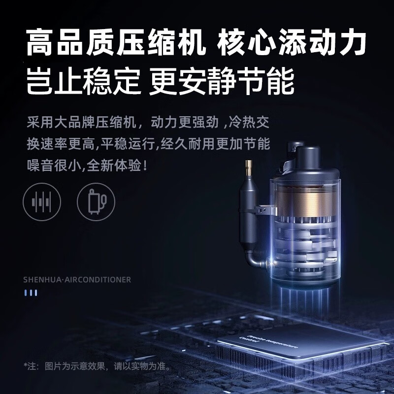 Shenhua (SHENHUA) 3 HP large air conditioner subsidy vertical cabinet floor-standing household air conditioner cylindrical cabinet machine energy saving rapid heating and cooling trade-in old for new large air volume living room dehumidification giant waterfall wind large 3 HP cooling and heating cabinet machine no installation six-year joint warranty | SF household registration