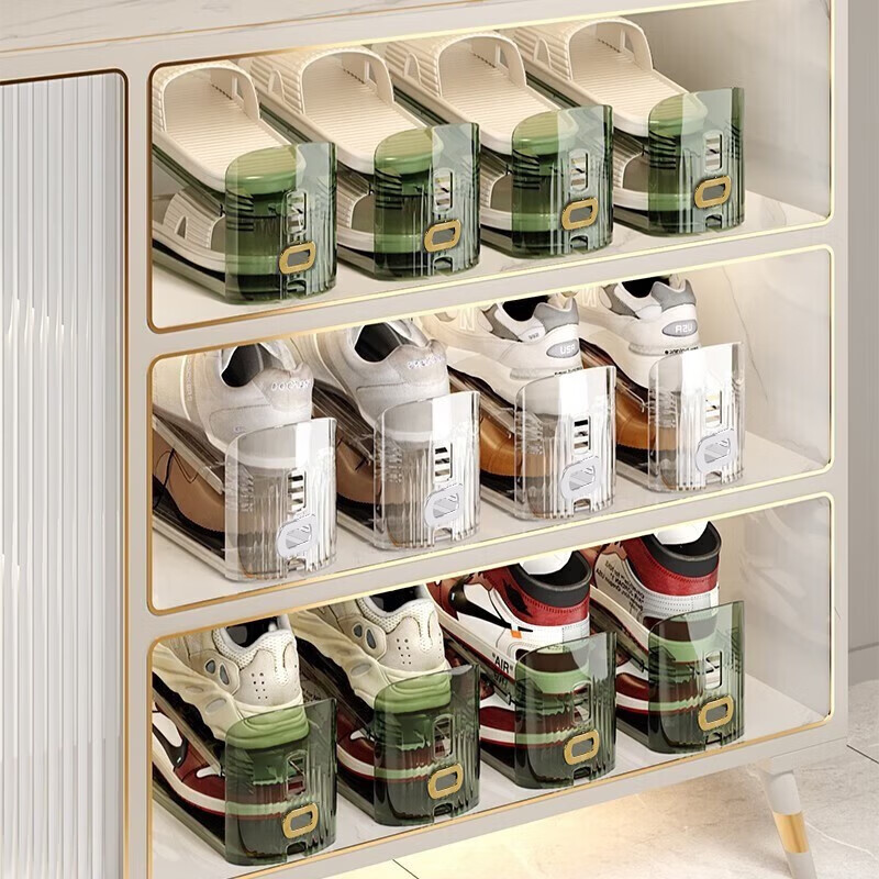 Daisy Leaf space-saving shoe storage artifact shoe rack shoe cabinet double-layer shoe bracket thickened adjustable shoe storage rack