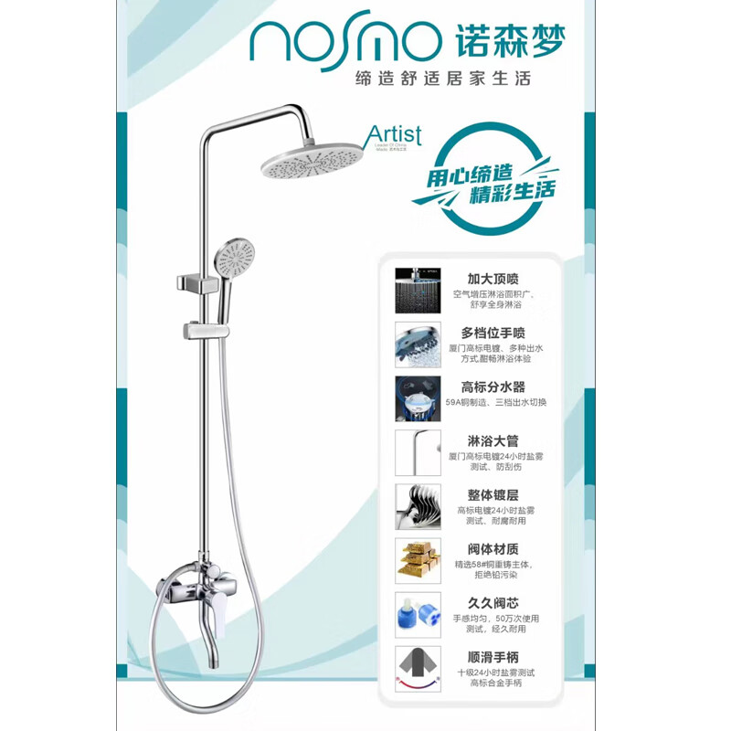 Nordum bathroom shower head 3212A
