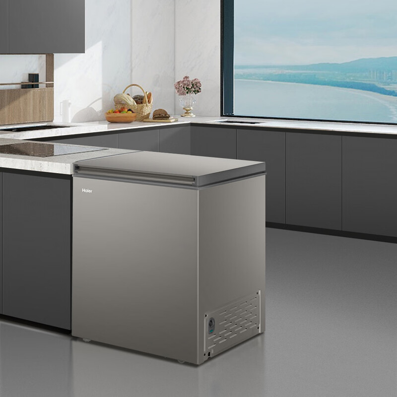 Haier 142L single temperature small freezer household JD self-operated small refrigerator small freezer large capacity - 30 degrees deep cooling quick freezing fresh-keeping home appliance BC/BD-142GHCD