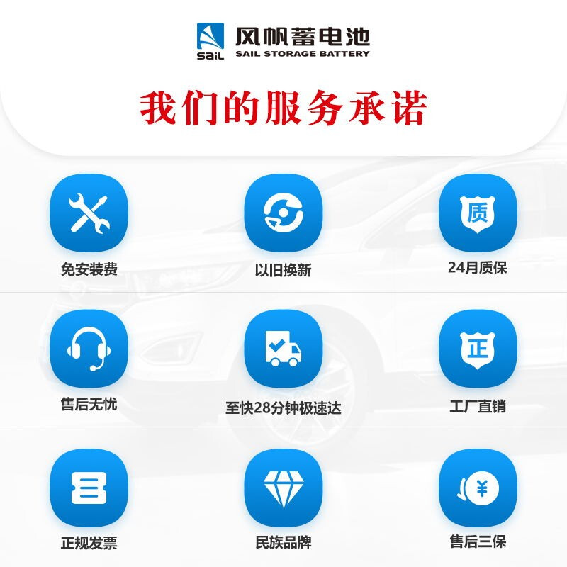 Sail battery AGM start-stop battery 6-QTF-70 Audi BMW Mercedes-Benz Buick trade-in price door-to-door installation