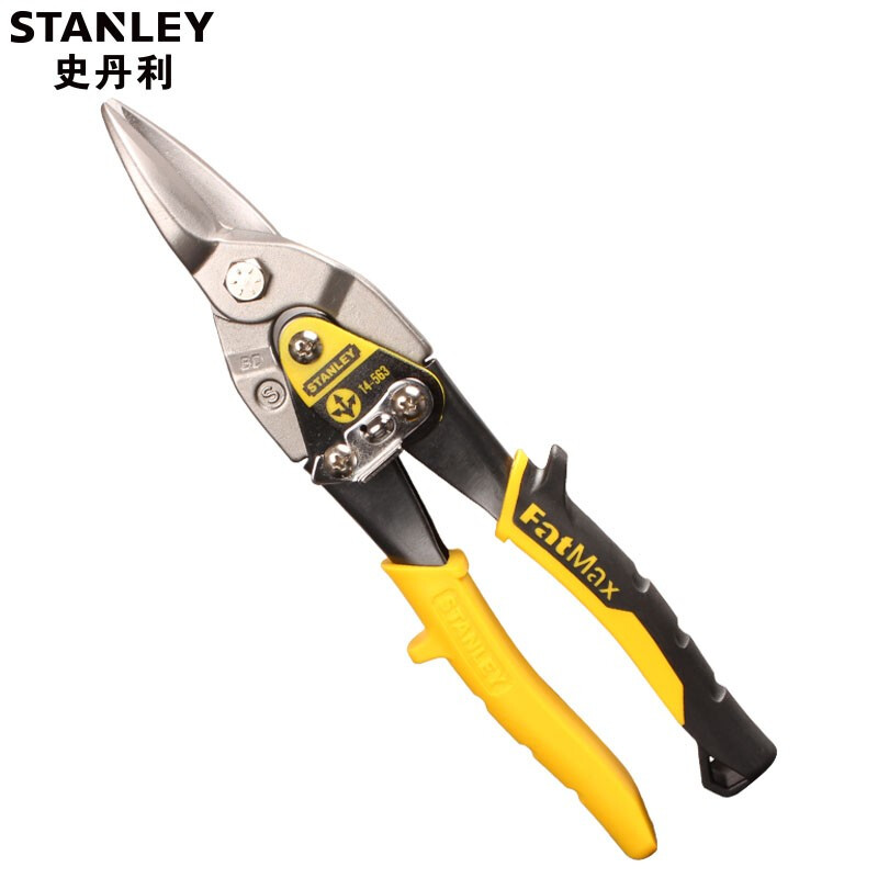 Stanley (STANLEY) aviation scissors, stainless steel iron scissors, industrial grade barbed wire scissors, iron scissors, straight head 14-563-22