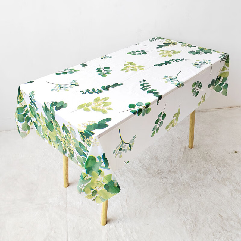 Lishi disposable tablecloth rectangular 10 pieces disposable tablecloth kindergarten party ins small fresh printed plastic anti-proof 1.6X1.6m black and white grid 10 pieces/bag