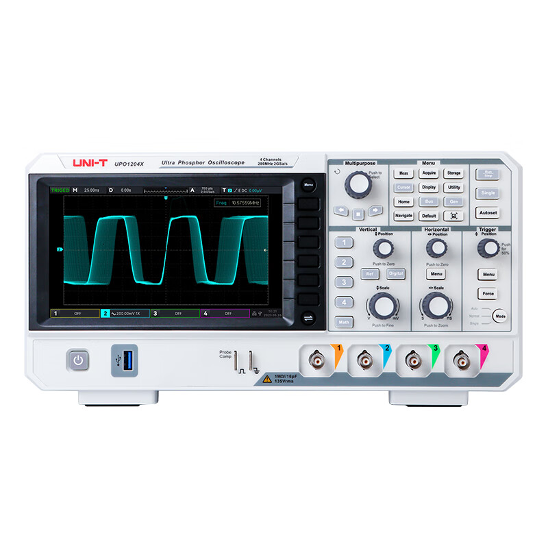 Unilide UPO1204X high-precision digital fluorescence oscilloscope 200M four-channel oscilloscope digital storage oscilloscope