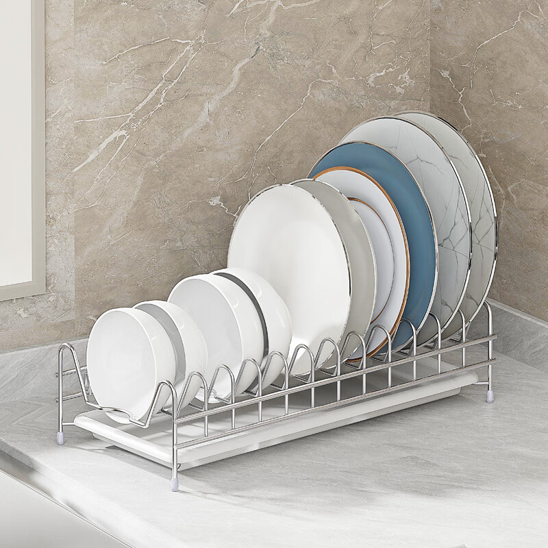 DELWINS dish rack single layer dish rack drain rack 304 stainless steel kitchen storage rack storage dish rack dish rack drain basket