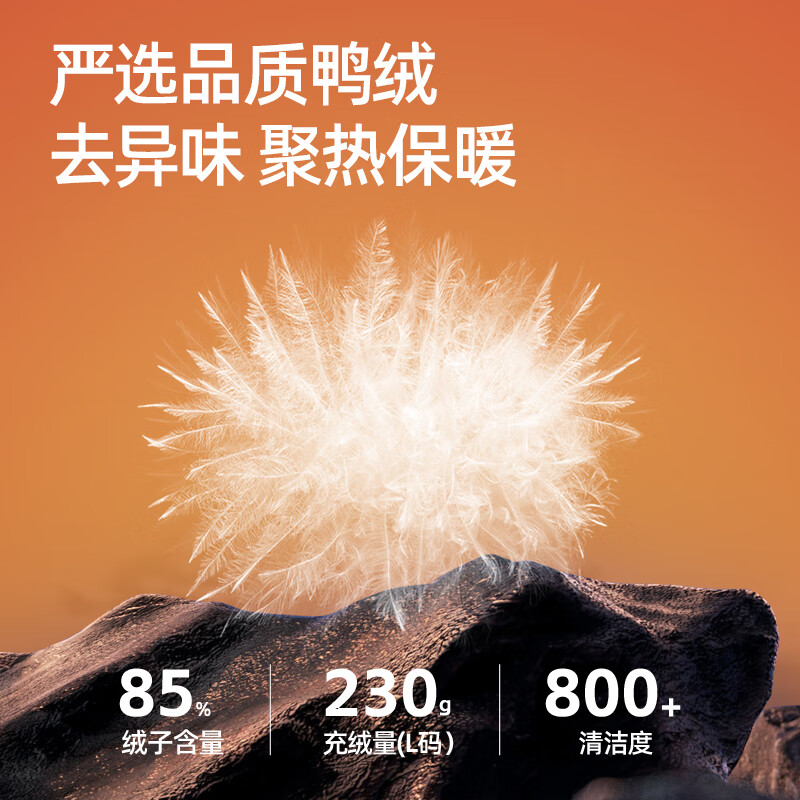 Camel (CAMEL) mid-length down jacket three-proof hooded thickened warm and cold-proof jacket M34CR07669