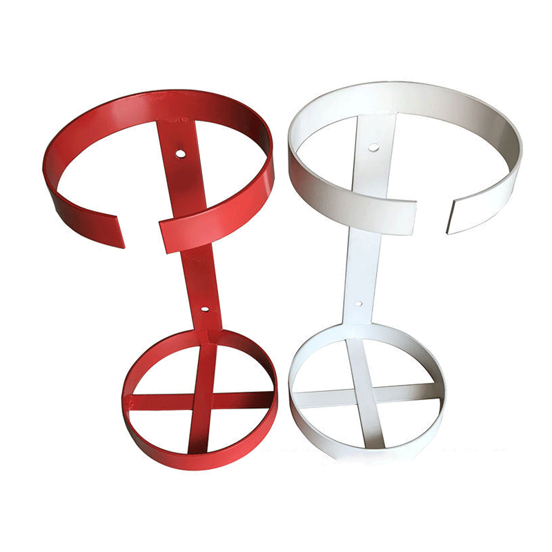 304 stainless steel marine vehicle fire extinguisher fixed bracket hanger universal type 1 kg iron strap (thickened)