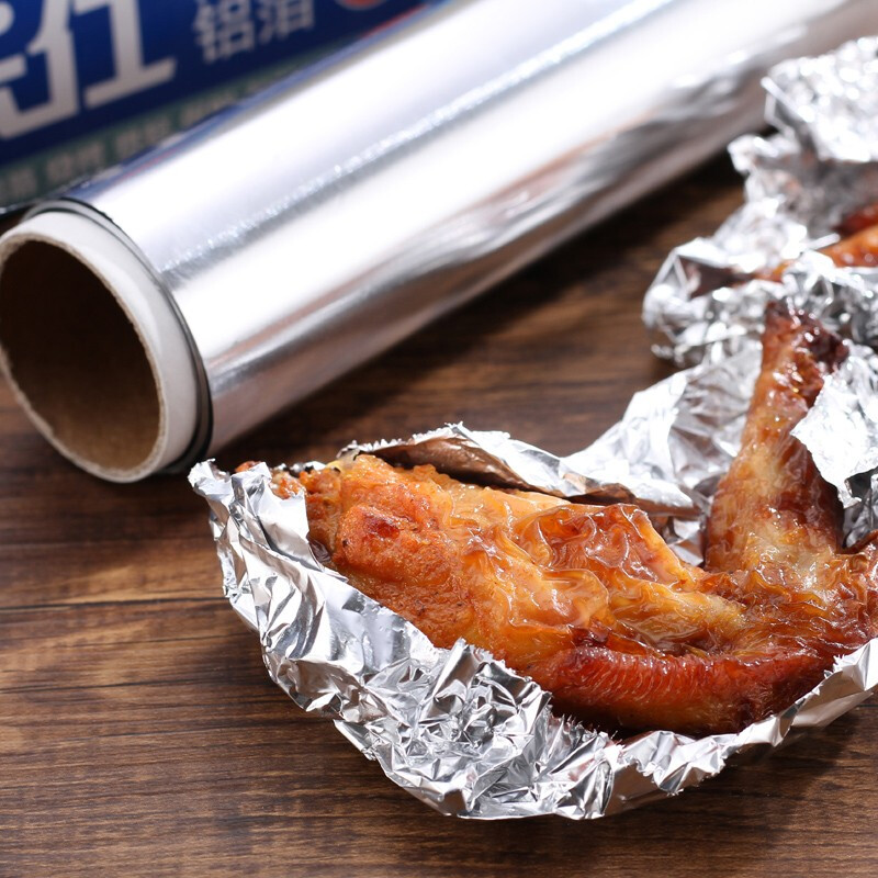 Jinghui Sichuang aluminum foil tin paper roll 30cm*10m 1 roll air fryer paper oven barbecue tin foil camping picnic
